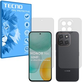 تصویر گلس صفحه نمایش و پشت گوشی آنر X6c مدل هیدروژلی مات برند تکنو کد SS 