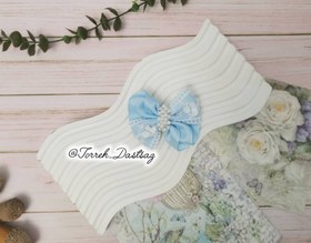 تصویر گلسر تور شیفون آبی 