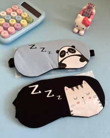 تصویر چشم‌بند کمپرسی - آبی 