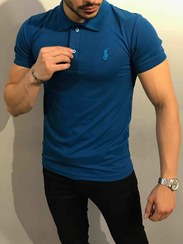 تصویر تیشرت جودون polo رنگ آبی کاربنی Carbon blue Jodon t-shirt