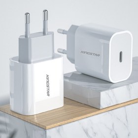 تصویر شارژر دیواری کینگ استار مدل KW242PD Kingstar KW242PD Wall Charger