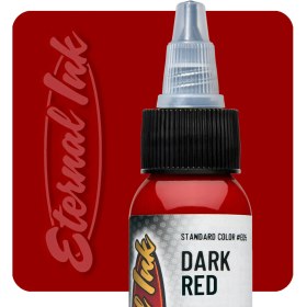 تصویر رنگ تتو اترنال Eternal Dark Red 