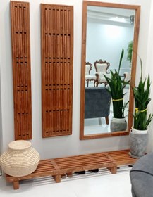 تصویر رخت آویز چوبی Wooden clothes hanger