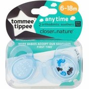 تصویر پستانک تمام سیلیکون دو عددی any time تامی تیپ Tommee Tippee 