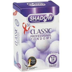 تصویر کاندوم کلاسیک شفاف 12تایی شادو Shadow Classic Professional Condom 12pcs