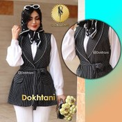 تصویر آموزش رسم الگو وست (جلیقه) یقه آرشال 