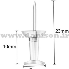 تصویر پونز رنگی شیشه‌ای 