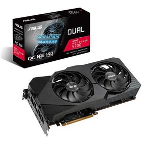 تصویر کارت گرافیک ایسوس مدل RX 5700XT 8GB GDDR6 در حد نو بدون کارتن 