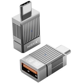 تصویر مبدل OTG USB به Type-C هیسکا مدل H6 