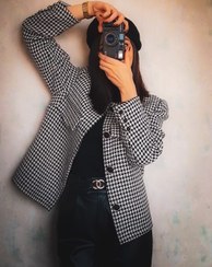 تصویر کت زنانه شنل امیلیا پارچه شنل شاین‌ دار دوخت مزونی - 36 Emilia