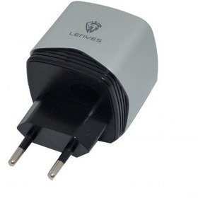 تصویر شارژر دیواری لنیز مدل LCH082EU-2USB به همراه کابل تبدیل MicroUSB Lenyes LCH082EU-2USB Charger With MicroUSB Cable