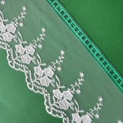 تصویر نوار ارگانزا سفید عرض ۱۵ سانت 