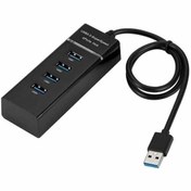 تصویر هاب 4 پورت USB 2.0 ( USB HUB ) دی نت کد کالا 1709 