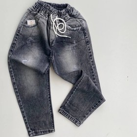 تصویر شلوار جین مام فیت طوسی اسپرت - ۸۰ 