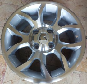 تصویر رینگ فابریک سایز ۱۵ (۱۰۸×۴) رختراش نقره‌ای دنا پلاس Original wheel size 15" (4×108) Dena +