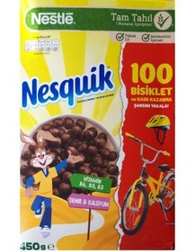 تصویر غلات صبحانه - کورن فلکس شکلاتی نسکوئیک نستله 450 گرمی Nestle Nesquik Chocolate Cereal 