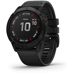 تصویر ساعت هوشمند GARMIN مدل FENIX 6X PRO SOLAR ( بند طوسی ) ساعت هوشمند GARMIN مدل FENIX 6X PRO SOLAR ( بند طوسی )