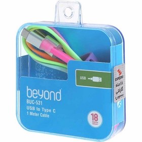 تصویر کابل شارژ یو اس بی به تایپ سی بیاند BUC-531 گارانتی 18 ماهه شرکتی 1 متری Beyond usb-A to Type-c Charging Cable BUC-531 18M Garantee 1Meter