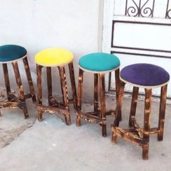 تصویر چهار پایه چوبی صندلی اپن اپنی جزیره صندلی اوپن اوپنی چهارپایه چوبی کافه کانتر بار ارسال بصورت پسکرایه 