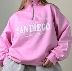 تصویر دورس نیم زیپ پنبه تو‌کرکی مدل سن دیگو 