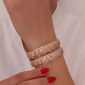 تصویر النگو پهن پک دوتایی 