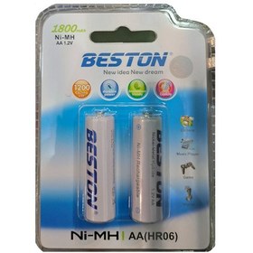 تصویر باتری قلمی قابل شارژ مدل بستون بسته ۲ عددی 