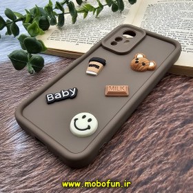 تصویر قاب گوشی Redmi Note 12S شیائومی طرح سیلیکونی ژله ای سه بعدی برجسته عروسکی COFFEE Baby محافظ لنز دار نسکافه ای کد 188 