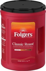 تصویر قهوه آسیاب شده کلاسیک Folgers با طعم خالص غنی (1.21 کیلوگرم) - ارسال 20 روز کاری Folgers Classic Roast Ground Coffee, Rich pure taste (1.21 kg)