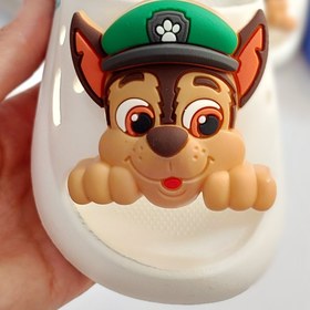 تصویر دمپایی بچگانه پاپاترول سیلیکونی رنگی 