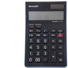 تصویر ماشین حساب مدل EL-124T شارپ ا Sharp EL-124T Calculator Sharp EL-124T Calculator