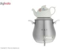 تصویر ست کتری و قوری کی اند تی کد 003 K&T 003 Kettle and Teapot Set