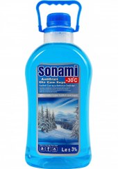تصویر مایع شیشه‌شور ضدیخ (زمستانی) خودرو سونامی چهار لیتری Sonami Antifrizli Oto Cam Suyu -30°C