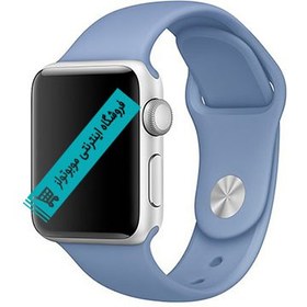 تصویر بند سیلیکونی سایز 42و 38 apple watch رنگ آبی ا Sport Silicon Band For Apple Watch blue Sport Silicon Band For Apple Watch blue