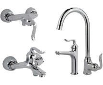 تصویر ست شیرآلات کسری مدل رابین 