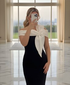 تصویر پیراهن ماکسی مجلسی زنانه آرزو سایز ۴۸ مشکی 