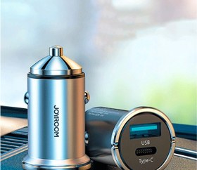 تصویر شارژر فندکی فست شارژ Joyroom C-A45 3A QC3.0 PD 20W Joyroom C-A45 3A QC3.0 PD 20W Fast Car Charger