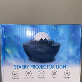 تصویر اسپیکر پروژکتور کهکشانی به همراه ریموت کنترل Galaxy projector