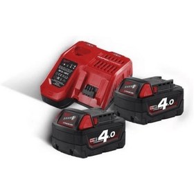 تصویر شارژر و باطری میلواکی آمریکا Milwaukee M18NRG M18NRG-402 