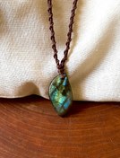 تصویر گردنبند سنگ لابرادوریت 