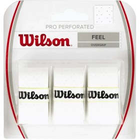 تصویر اور گریپ راکت ویلسون مدل Wilson Pro overgrip perforated WRZ4005WH 