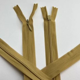 تصویر زیپ 60 سانت مخفی B&M بژ 