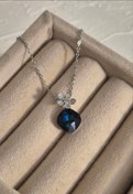 تصویر گردنبند جواهری مدل گل سنگ سواروسکی 
