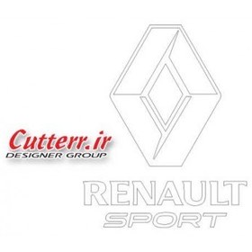 تصویر استیکر چسبی طرح RENAULT SPORT کد 10315B 