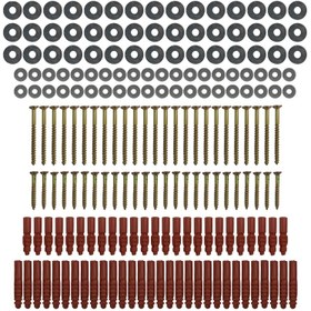 تصویر مجموعه 190 عددی پیچ و روپلاک و واشر 