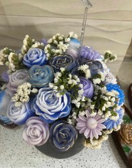 تصویر باکس شمع گل الاله بابونه ابی نفتی 