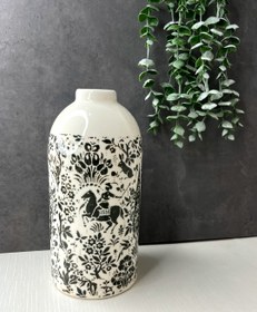 تصویر گلدان سرامیکی ۱۲۴ - ساده 