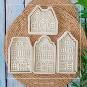 تصویر پک ۴ عددی مهر و کاتر شهر برفی (کلبه کریسمسی) 