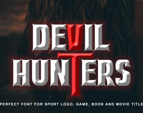 تصویر قلم لوگوی Devil Hunter Esport 