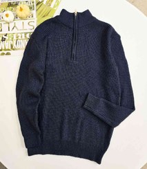 تصویر بلوز بافت نیم زیپ مردانه کد 4807 