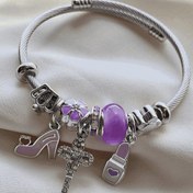 تصویر دستبند پاندورا طرح رژ لب 